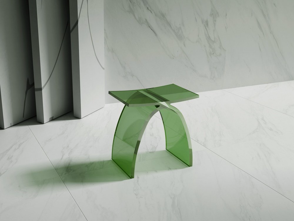 Abber сиденье для ванны Kristall AT1739Emerald зеленый купить,NaN