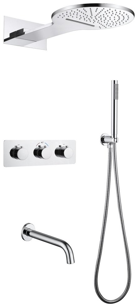 Душевая система Abber Wasser Kreis AF8150 хром