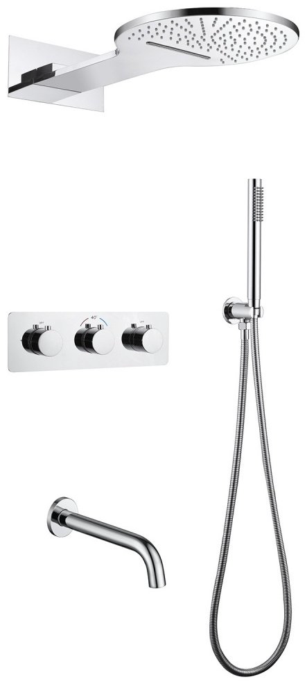 Душевая система Abber Wasser Kreis AF8150 хром