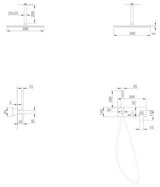 Душевая система Abber Daheim AF8221 хром