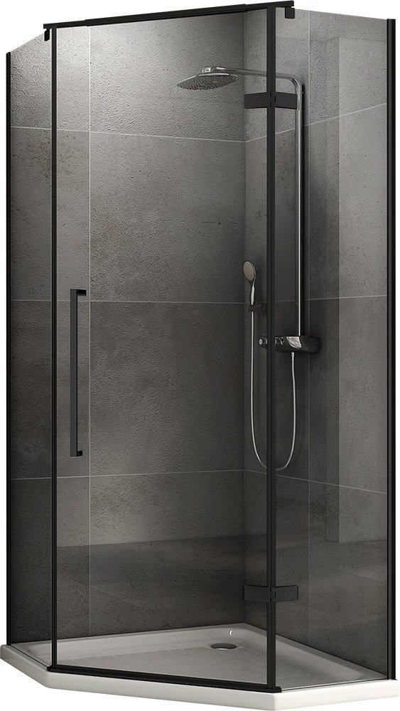 Душевое ограждение Abber двухстенное Ewiges Wasser AG05080B , 80х80х195 мм