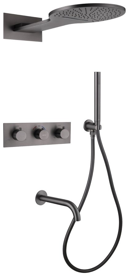 Душевая система Abber Wasser Kreis AF8150NG графит