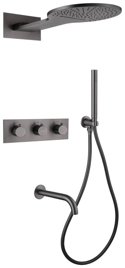 Душевая система Abber Wasser Kreis AF8150NG графит