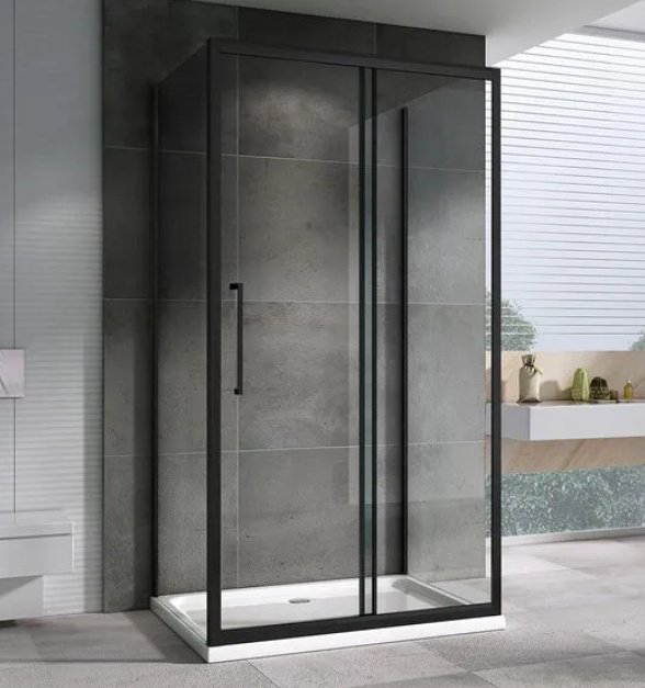 Душевое ограждение Abber трехстенное AG30170BH-S60B-S60B, 600х1950 мм купить,NaN