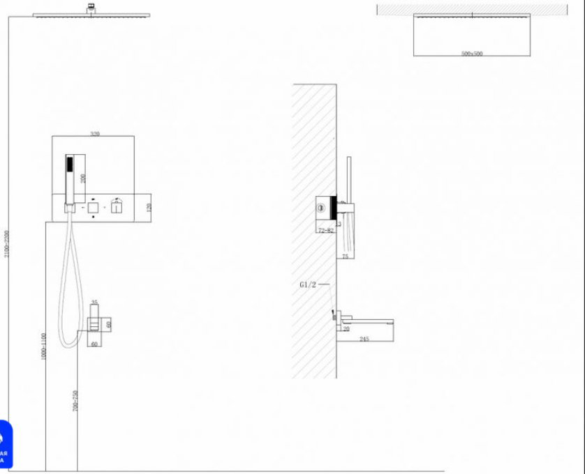 Душевая система Abber Daheim AF8254SP хром сатин купить,1020571