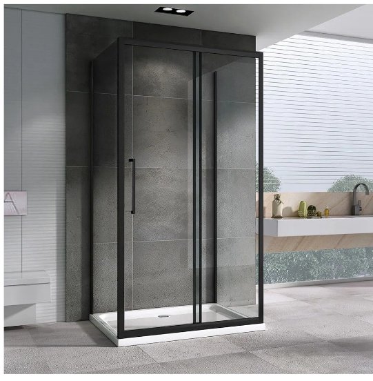 Душевое ограждение Abber трехстенное AG30170BH-S90B-S90B, 900х1950 мм купить,0