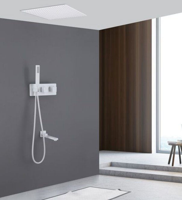 Душевая система Abber Daheim AF8254W белая купить,856894