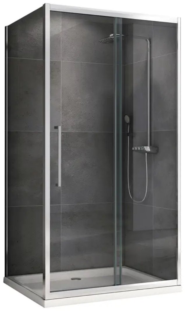 Душевое ограждение Abber трехстенное AG30170H-S50, 1700х1950 мм