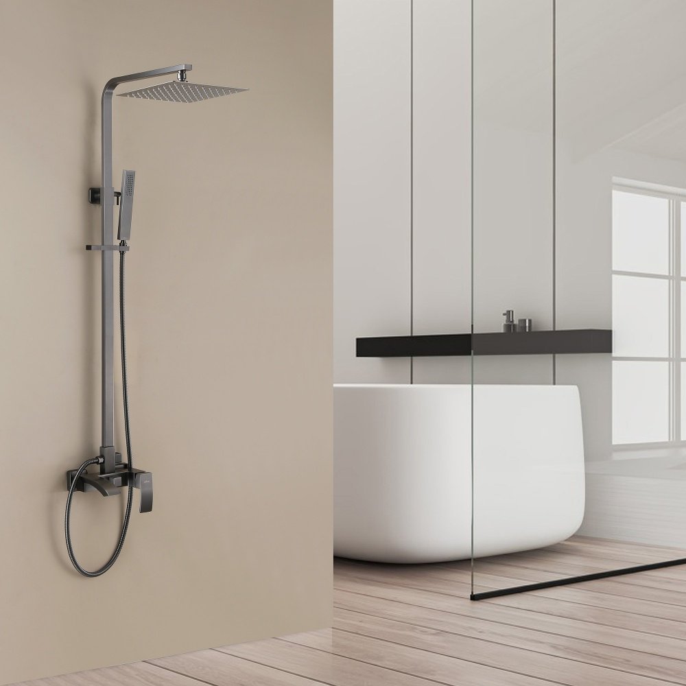 Душевая стойка Abber Wasserfall AF8616NGL графит купить,NaN