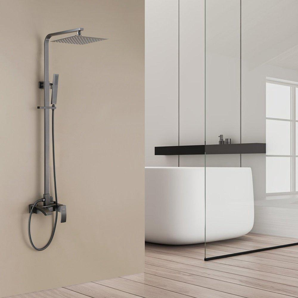 Душевая стойка Abber Wasserfall AF8616NGL графит купить,NaN