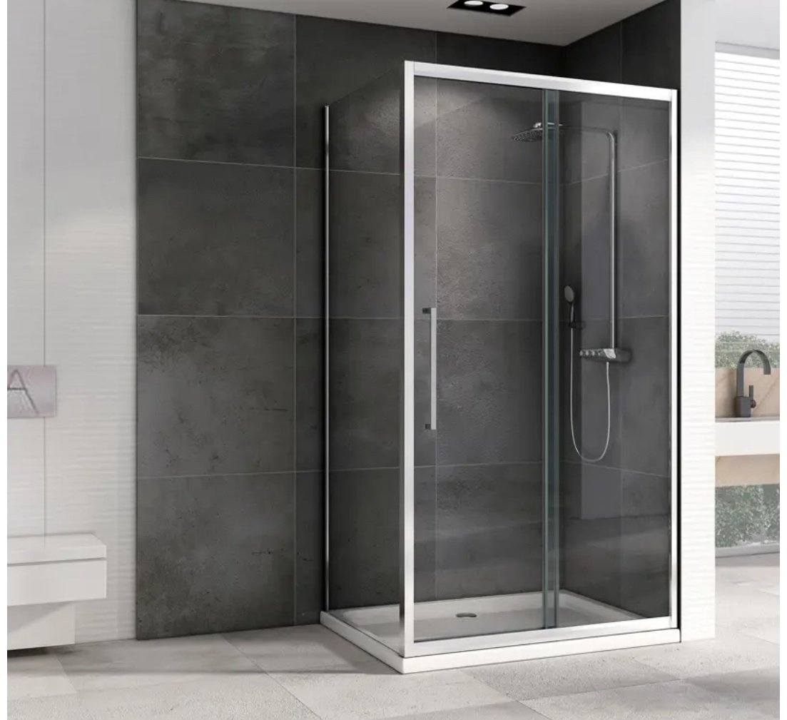 Душевое ограждение Abber трехстенное AG30170H-S50, 1700х1950 мм купить,0