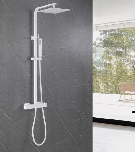 Душевая стойка Abber Daheim AF8260WL белый сатин