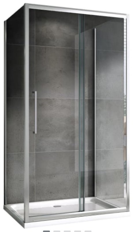Душевое ограждение Abber трехстенное AG30170H-S50-S50, 1700х1950 мм