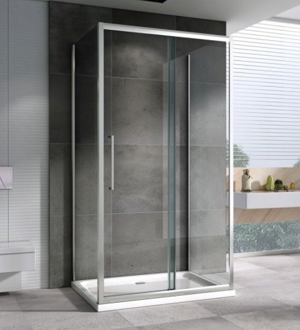 Душевое ограждение Abber трехстенное AG30100H-S90-S90, 900х1950 мм купить,NaN