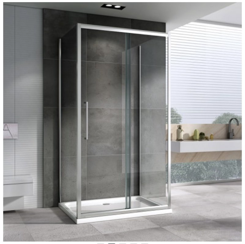Душевое ограждение Abber трехстенное AG30170H-S50-S50, 1700х1950 мм купить,NaN