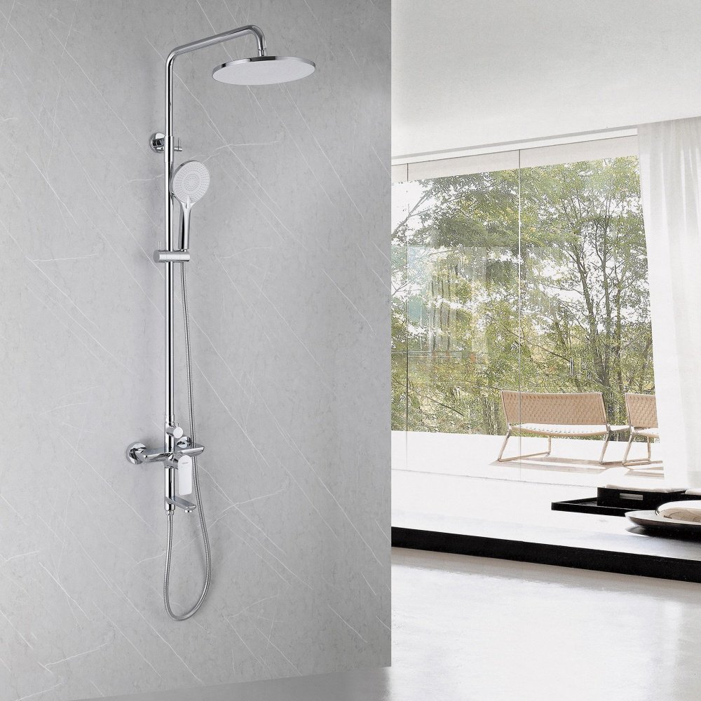 Abber душевой набор (гарнитур) Weiss Insel AF8016N - ForteMarket Abber душевой набор (гарнитур) Weiss Insel AF8016N купить,0