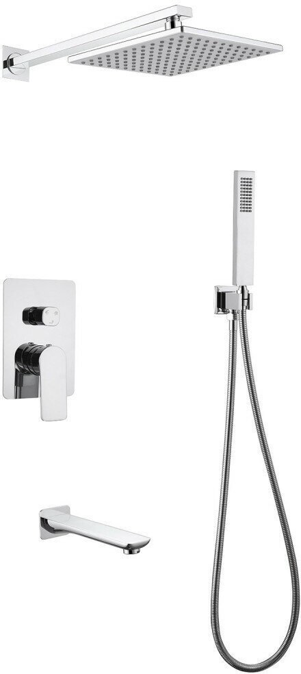 Душевая система Abber Weiss Insel AF8017 хром