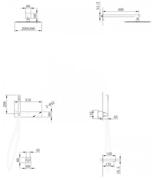 Душевая система Abber Rund AF8717SP хром сатин