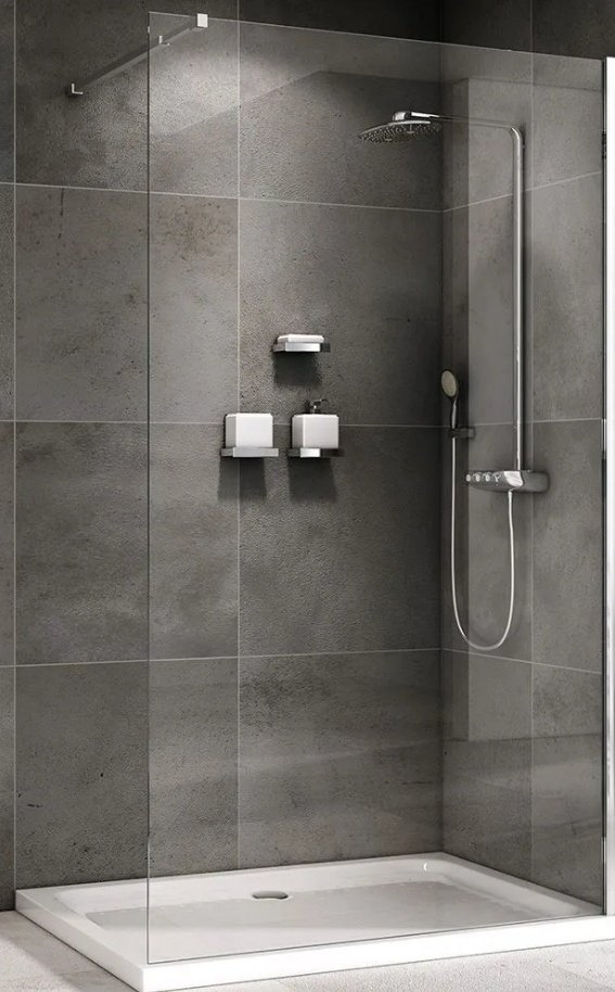 Душевое ограждение Abber одностенное Immer Offen AG61120 , 1х100х200 мм