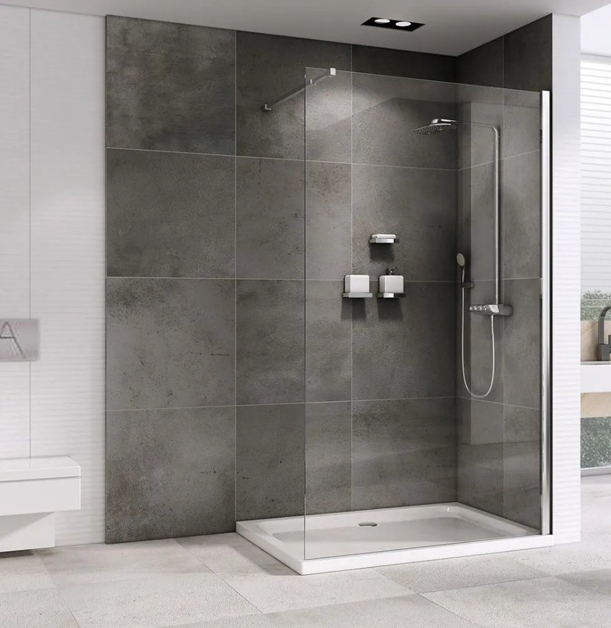 Душевое ограждение Abber одностенное Immer Offen AG61120 , 1х100х200 мм