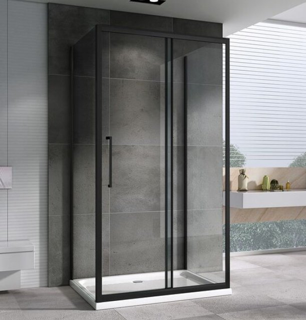 Душевое ограждение Abber трехстенное AG30110BH-S60B-S60B, 600х1950 мм купить,NaN