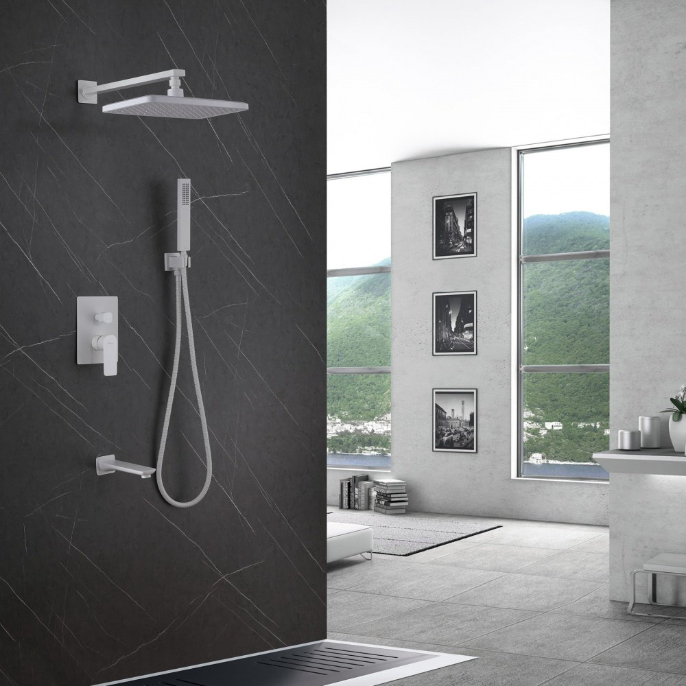 Душевая система Abber Weiss Insel AF8017FW белый купить,217500
