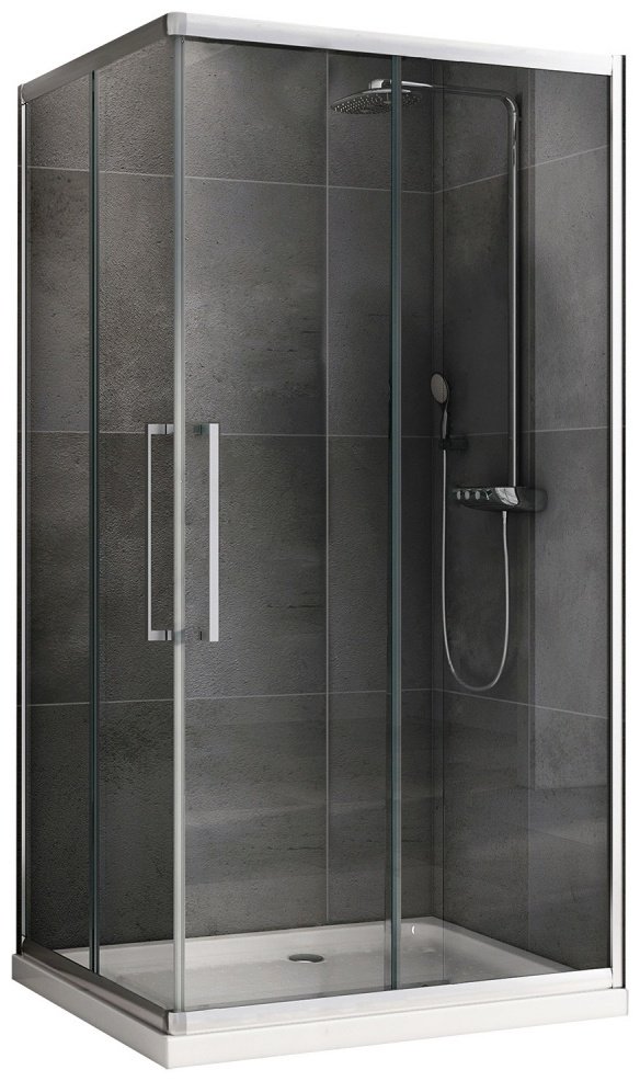 Душевое ограждение Abber двухстенное Schwarzer Diamant AG02129H, 120х90х195 мм