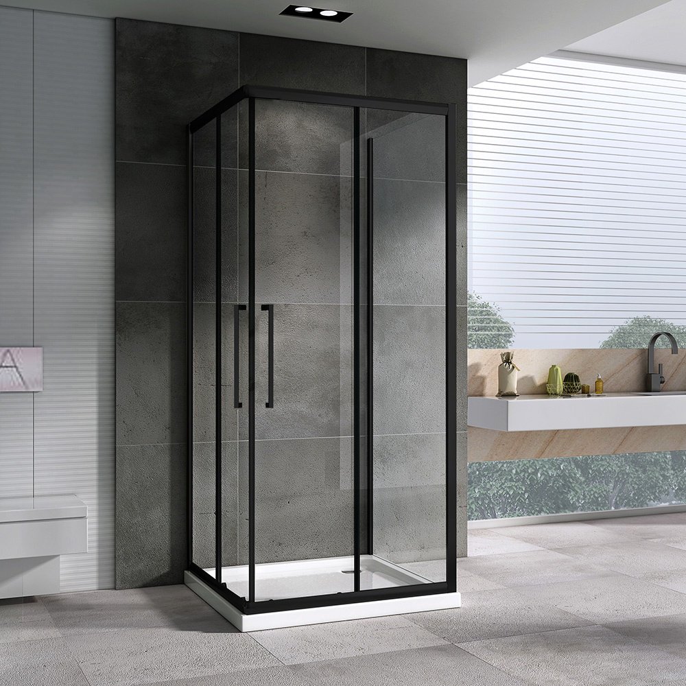 Душевое ограждение Abber трехстенное Schwarzer Diamant AG02090BH-S90B , 900х1950 мм - ForteMarket Душевое ограждение Abber трехстенное Schwarzer Diamant AG02090BH-S90B , 900х1950 мм купить,0