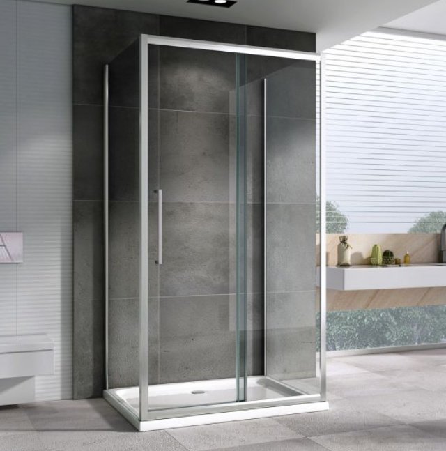Душевое ограждение Abber трехстенное AG30110H-S100-S100, 1000х1950 мм - ForteMarket Душевое ограждение Abber трехстенное AG30110H-S100-S100, 1000х1950 мм купить,0