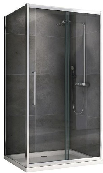 Душевое ограждение Abber двухстенное Schwarzer Diamant AG30140H-S100, 1400х1000х1950 мм