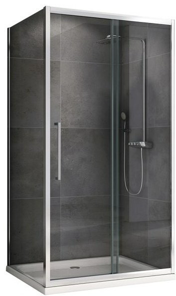 Душевое ограждение Abber двухстенное Schwarzer Diamant AG30140H-S100, 1400х1000х1950 мм