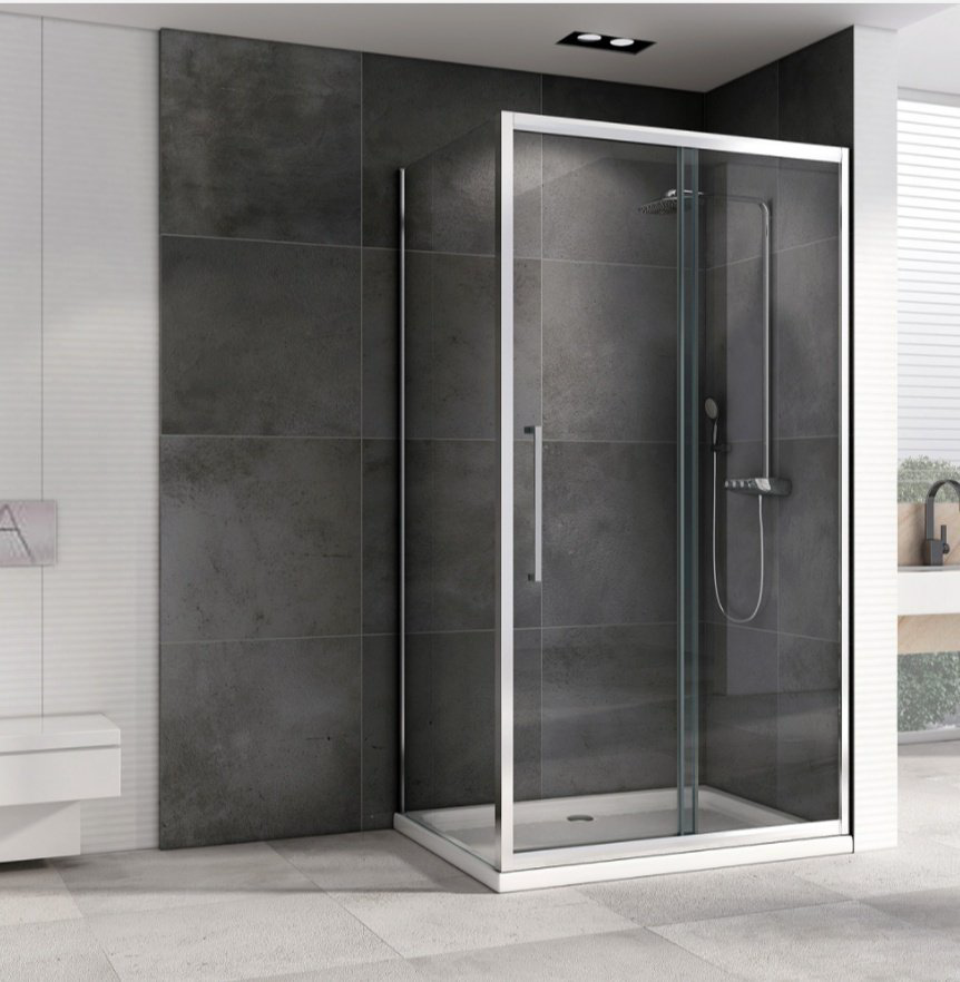 Душевое ограждение Abber двухстенное Schwarzer Diamant AG30140H-S100, 1400х1000х1950 мм купить,NaN