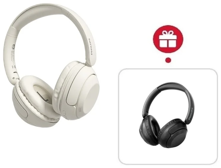 Наушники Philips TAH1120 белый + подарок