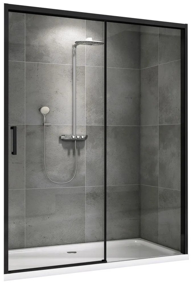 Душевое ограждение Abber одностенное Komfort AG93140B, 1х140х200 мм