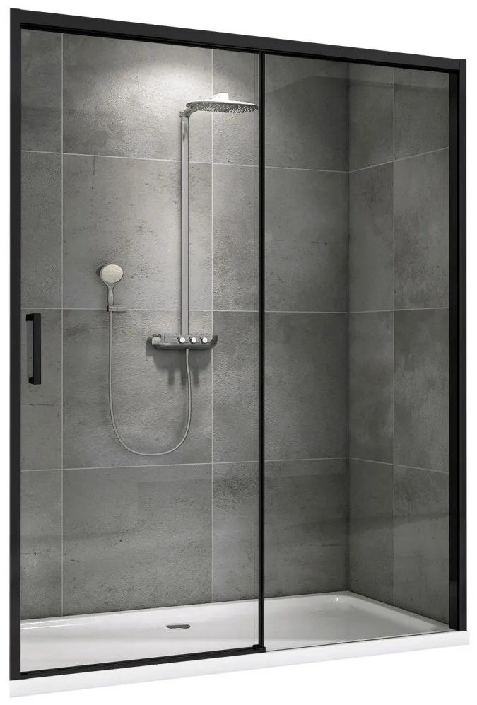 Душевое ограждение Abber одностенное Komfort AG93140B, 1х140х200 мм