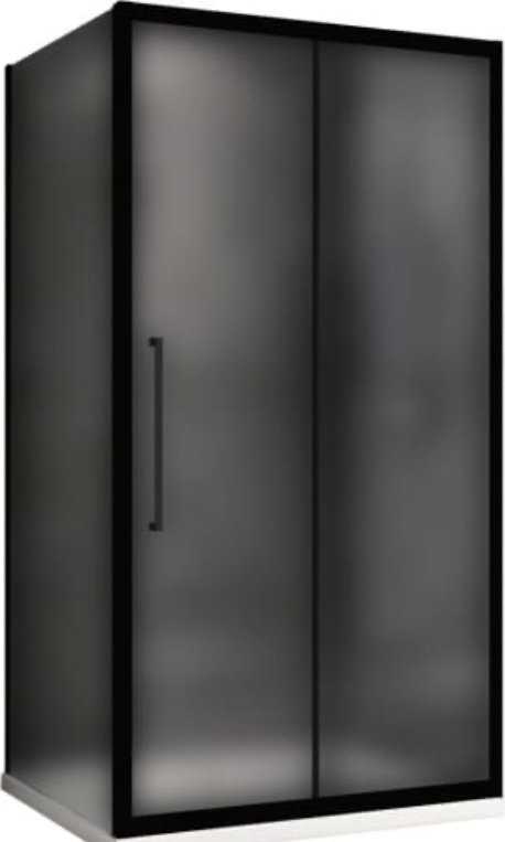 Душевое ограждение Abber трехстенное AG30120BMH-S80BM, 1200х1950 мм