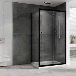 Душевое ограждение Abber двухстенное Schwarzer Diamant AG30170BH-S100B, 1700х1000х1950 мм