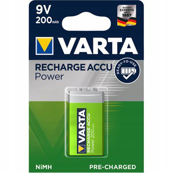 Батарейки Varta NIMH 9V 200mah 1шт