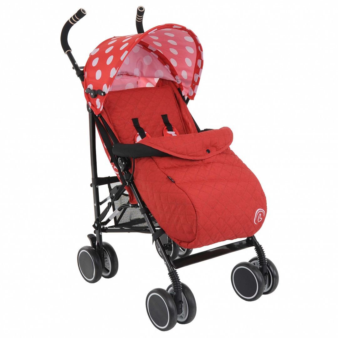 Коляска-трость Bambola Pallino red/white купить,NaN