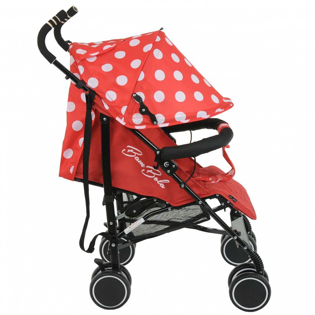 Коляска-трость Bambola Pallino red/white купить,NaN