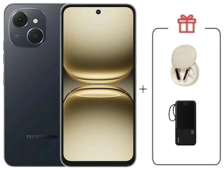 Смартфон Tecno Spark 40C 8/128ГБ черный + подарок купить,NaN