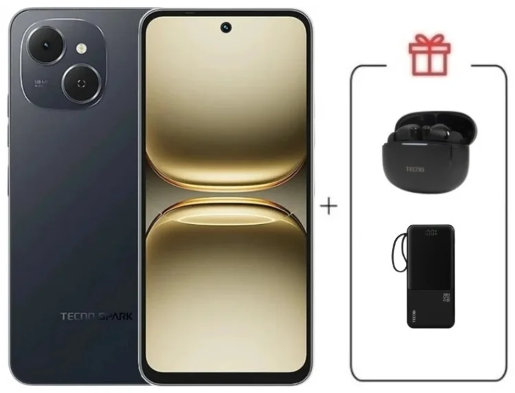 Смартфон Tecno Spark 40C 8/128ГБ черный + подарок купить,NaN