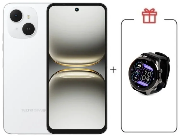 Смартфон Tecno Spark 40C 8/128ГБ белый + подарок купить,NaN