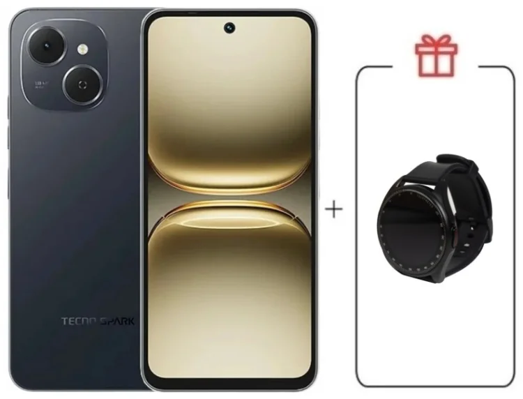 Смартфон Tecno Spark 40C 8/128ГБ черный + подарок купить,NaN