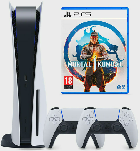 Игровая консоль Sony PlayStation 5 + Dualsense White + MK1