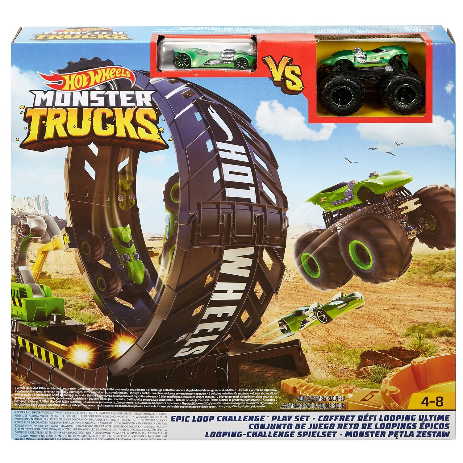 Игровой набор Hot Wheels Monster Trucks Мёртвая петля GKY00 купить,NaN