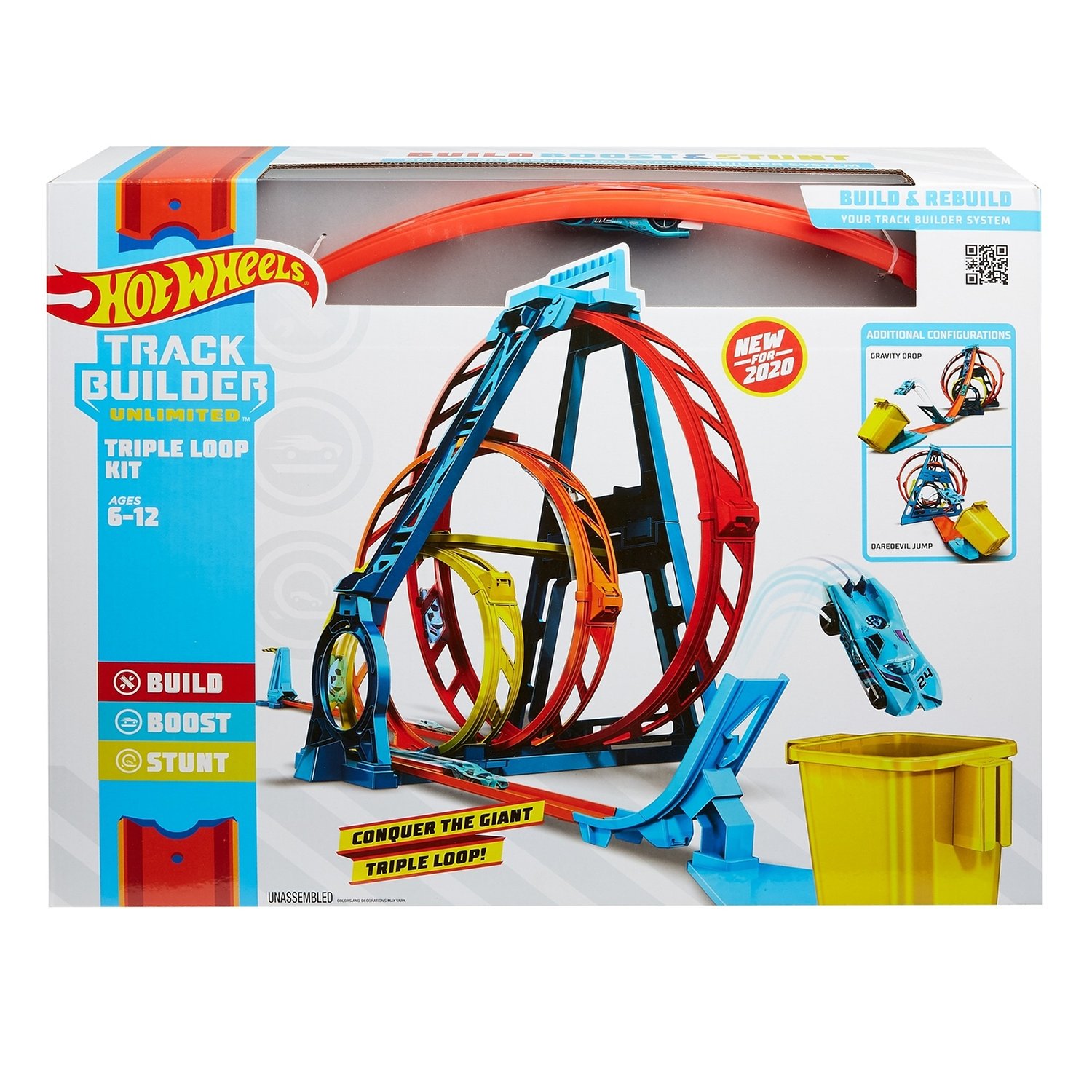 Игровой набор Hot Wheels Track Builder Тройная Петля GLC96 купить,NaN