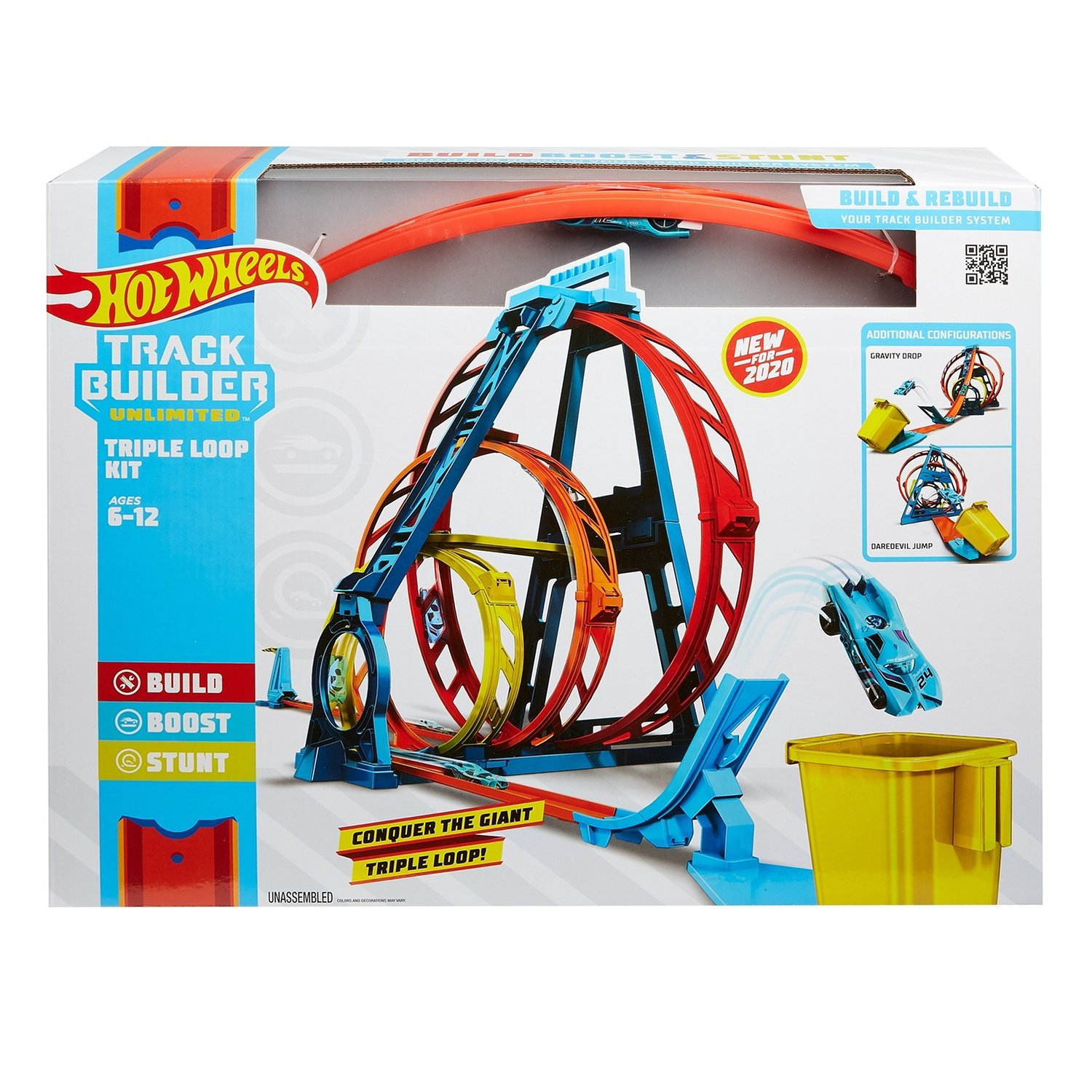 Игровой набор Hot Wheels Track Builder Тройная Петля GLC96 купить,NaN