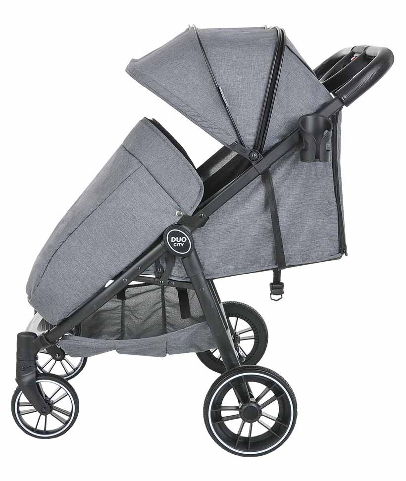 Коляска для двойни Pituso Duocity Dark grey купить,NaN