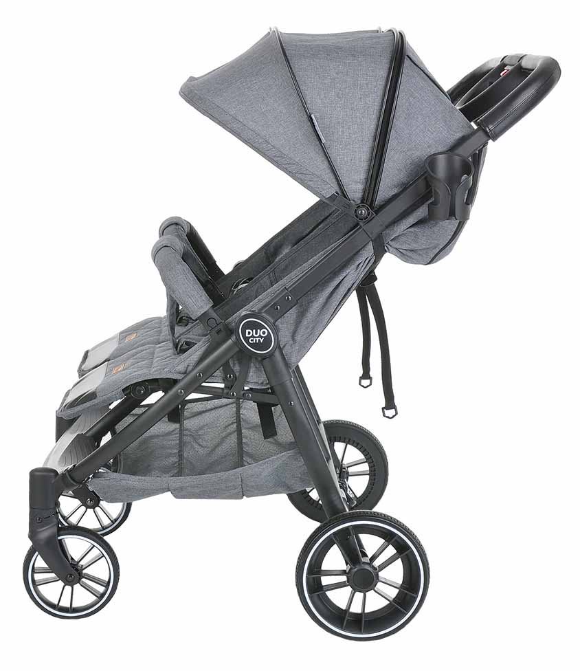 Коляска для двойни Pituso Duocity Dark grey купить,NaN